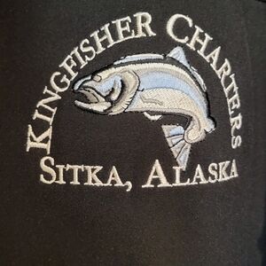 Jacket Port Authority Men's XL Kingfisher Charters Sitka Alaska Black